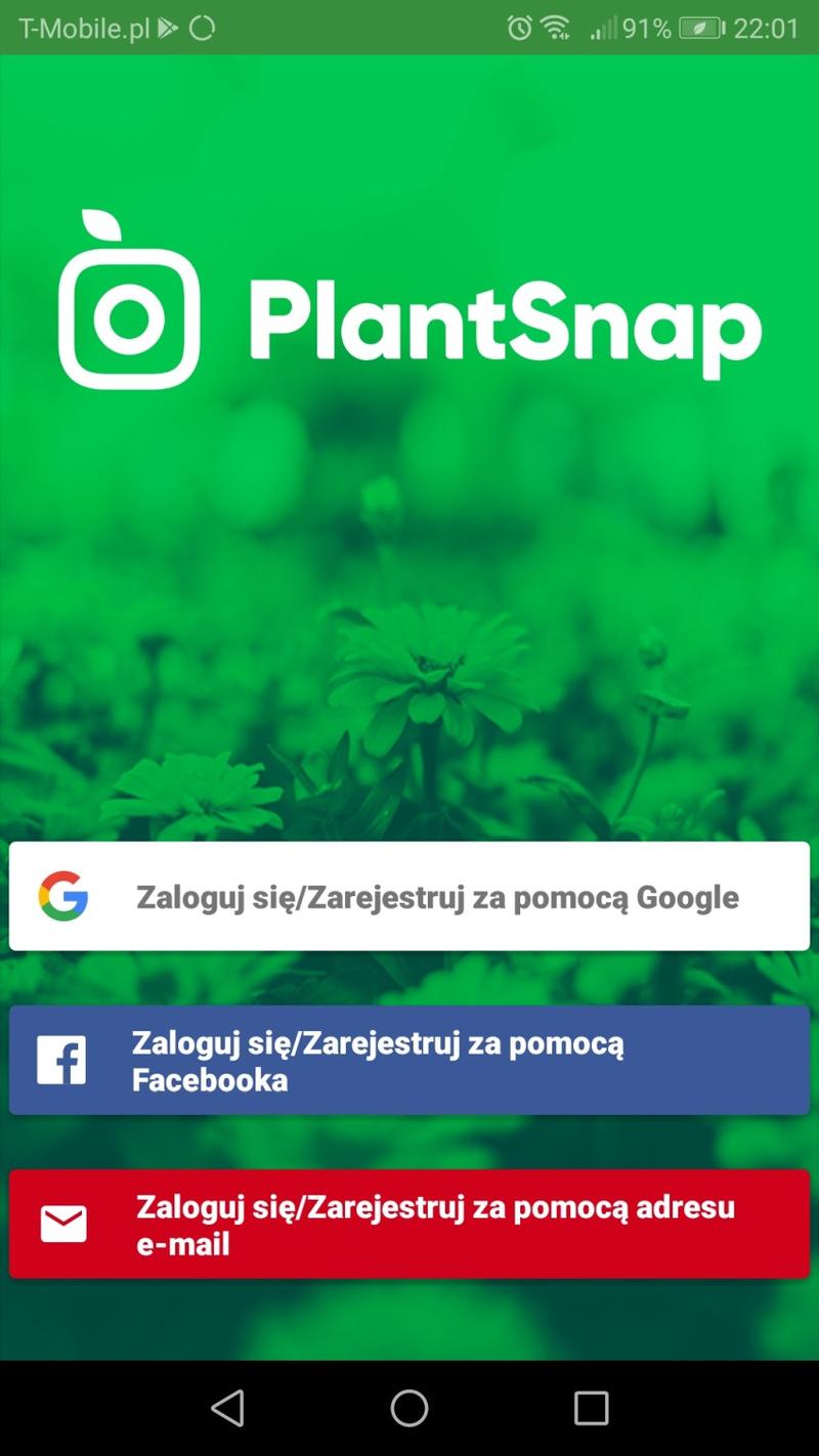 Funkcjonalności PlantSnap