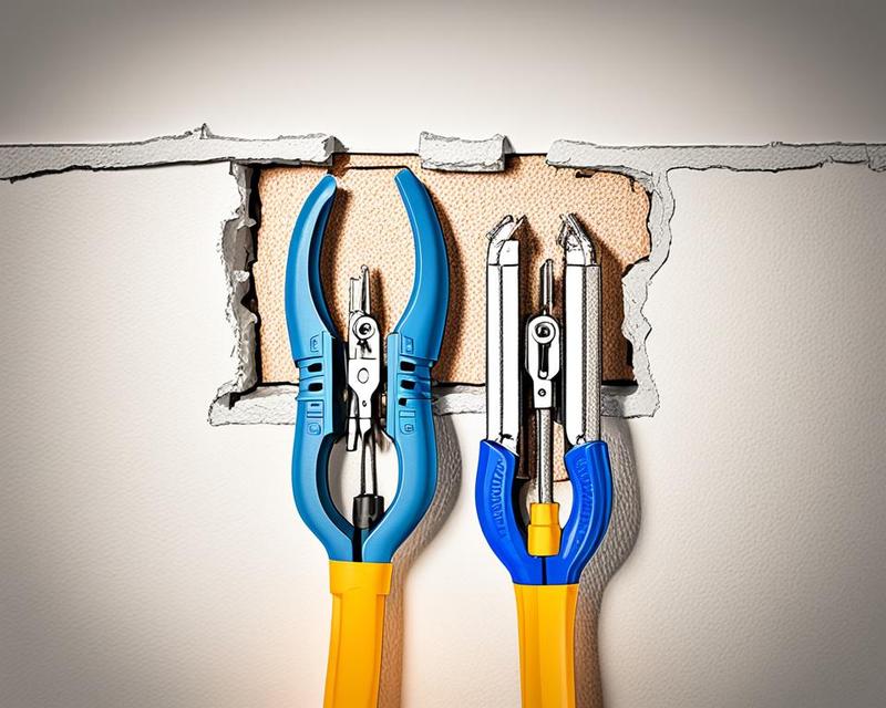 Łączenie przeciętego kabla w ścianie