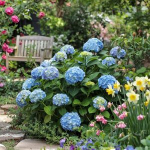 Jakie rośliny wybrać, aby stworzyć idealne towarzystwo dla hortensji bukietowej i ogrodowej?