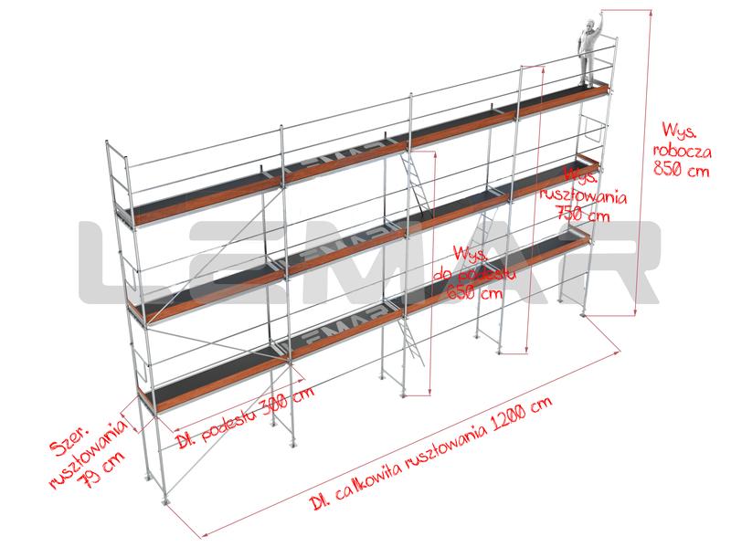 Wymiary rusztowania warszawskiego połówka – niezbędne informacje i praktyczne zastosowania w budownictwie